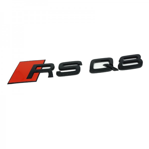 Audi Schriftzug "RS Q8" schwarz glänzend für Gepäckraumklappe