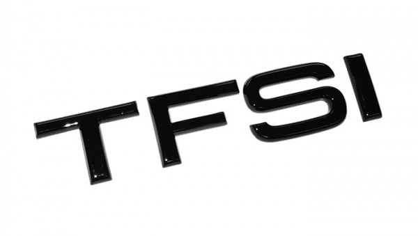 Audi Emblem "TFSI" schwarz glänzend