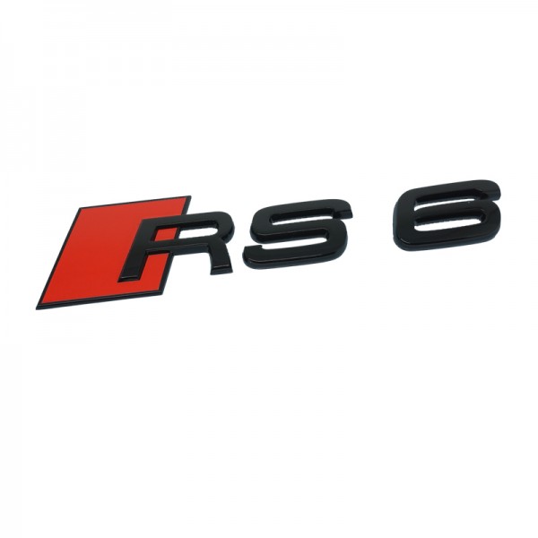 Audi Schriftzug "RS6" schwarz glänzend für Gepäckraumklappe
