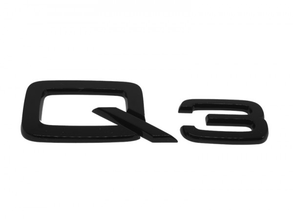 Audi Schriftzug "Q3", schwarz glänzend für Gepäckraumklappe