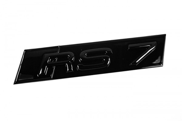 Audi Emblem "RS 7" schwarz glänzend für Kühlergrill